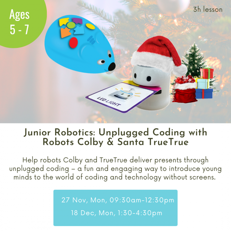 Colby Coding Mouse Terra Minds - Unplugged Coding with Robots Colby & Santa TrueTrue (3h)